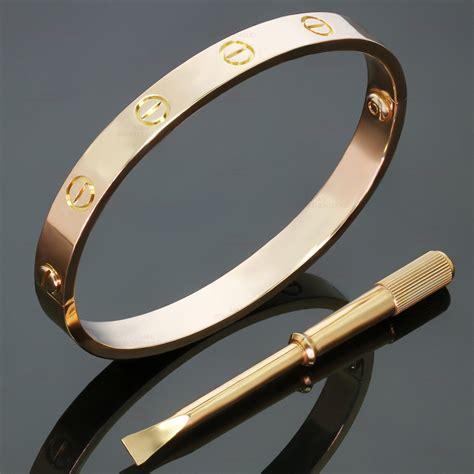 love rose gold bracelet|cartier rose gold bracelet price.